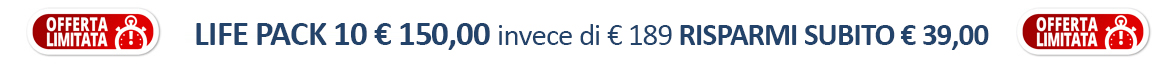 Acquista subito Life Magnesio Cloruro, LifePack da 10 confezioni ad un prezzo speciale, Risparmi subito 39 euro!